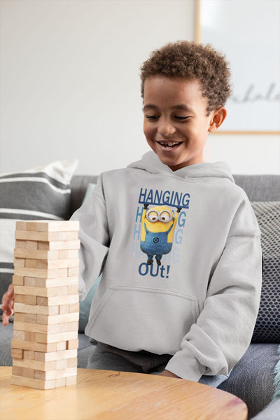 Hanging Out Minion Boy Hoodies-FunkyTeesClub