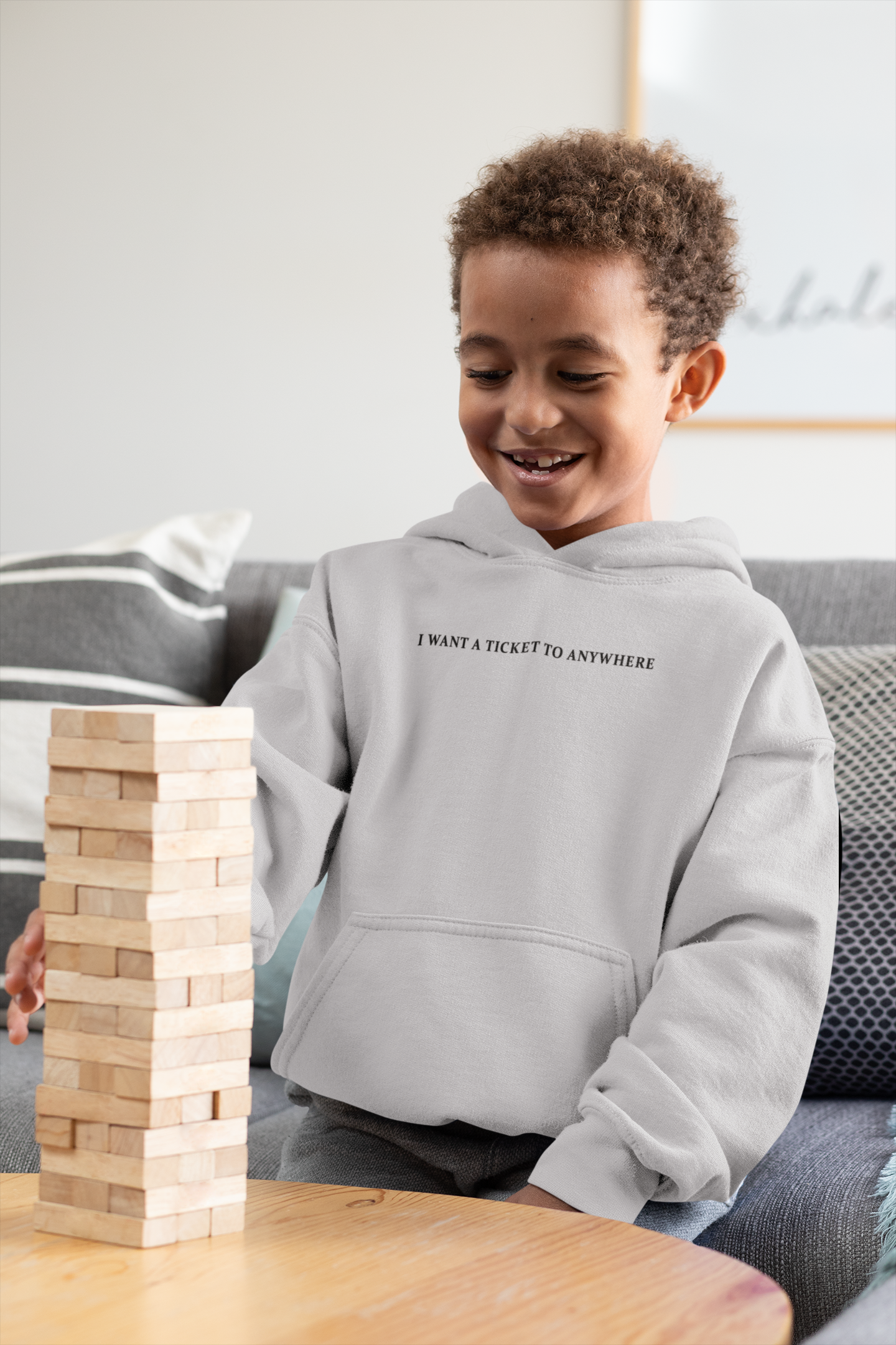 I Want Ticket Minimal Boy Hoodies-FunkyTeesClub