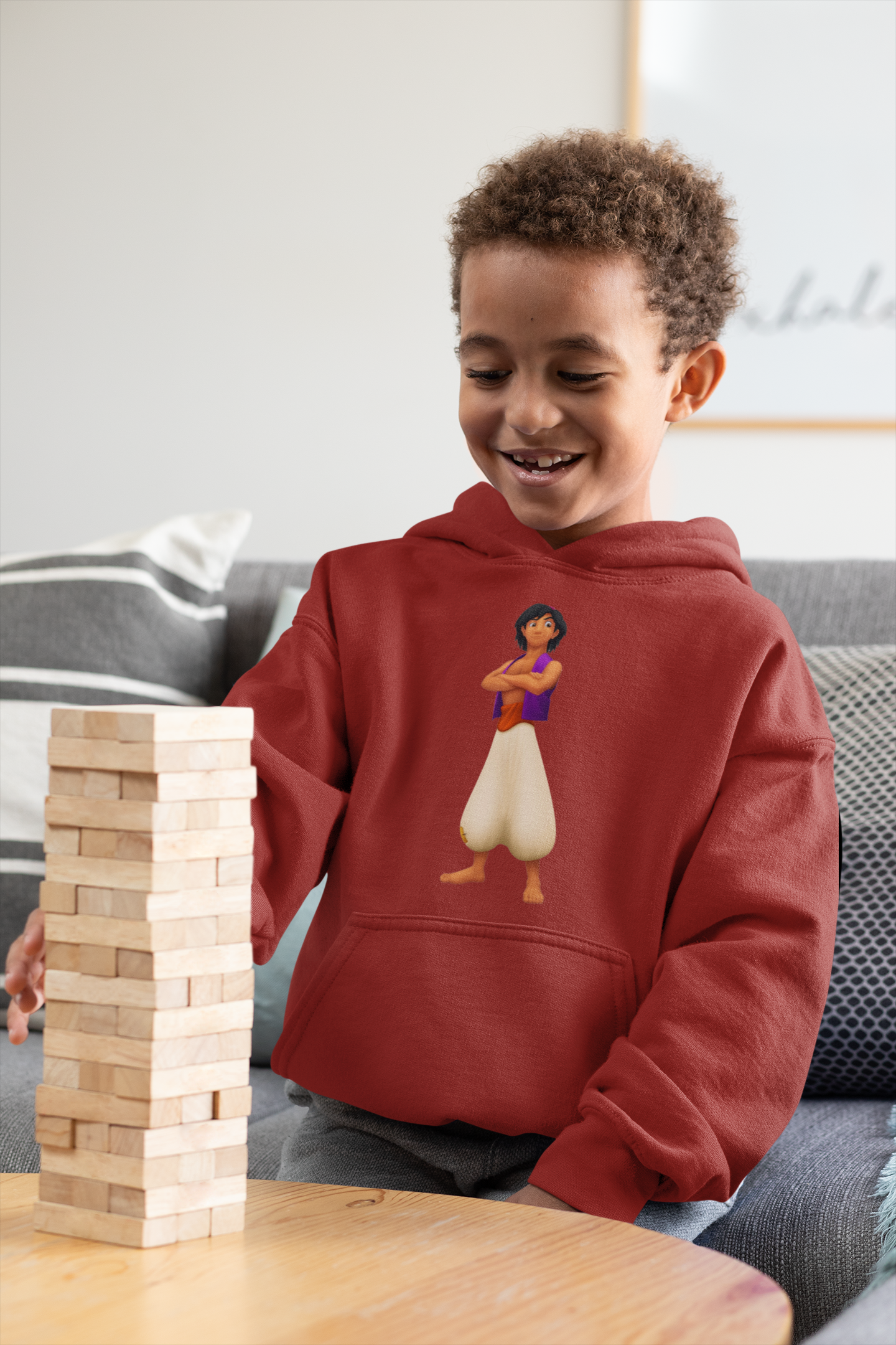 Cute Cartoon Boy Hoodies-FunkyTeesClub