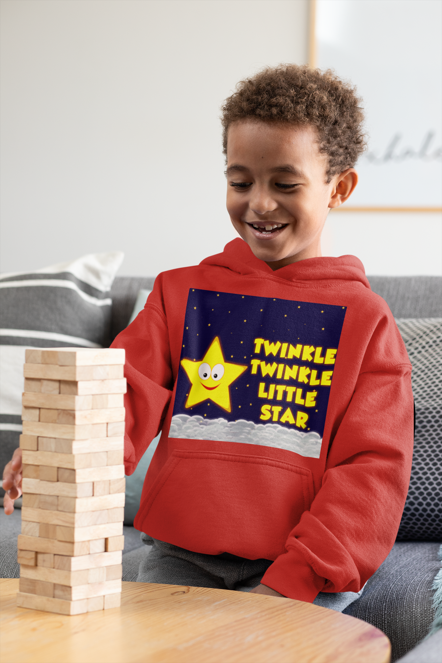 Twinkle Twinkle Little Star Poem Boy Hoodies-FunkyTeesClub