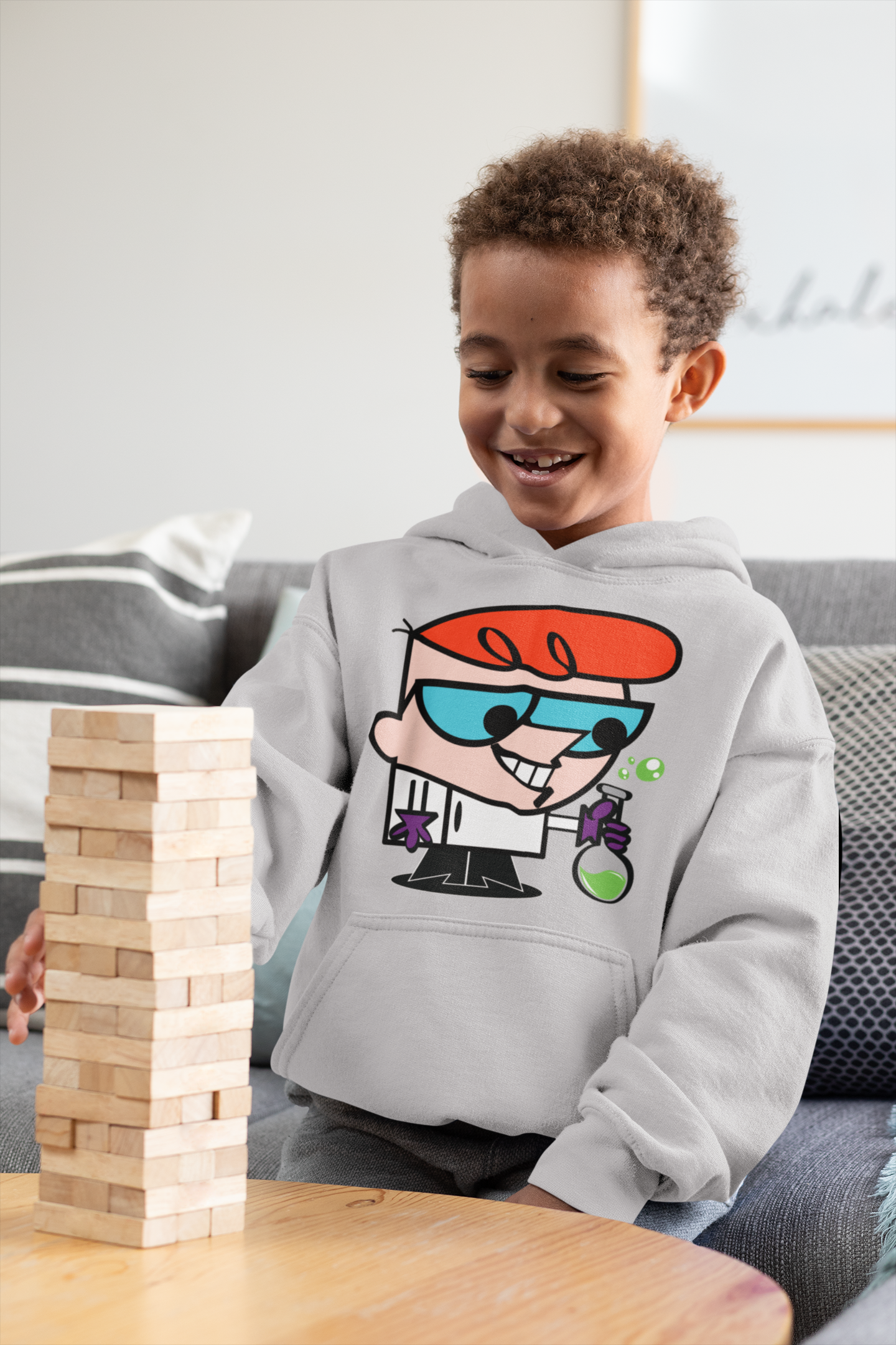 Cute Cartoon Boy Hoodies-FunkyTeesClub