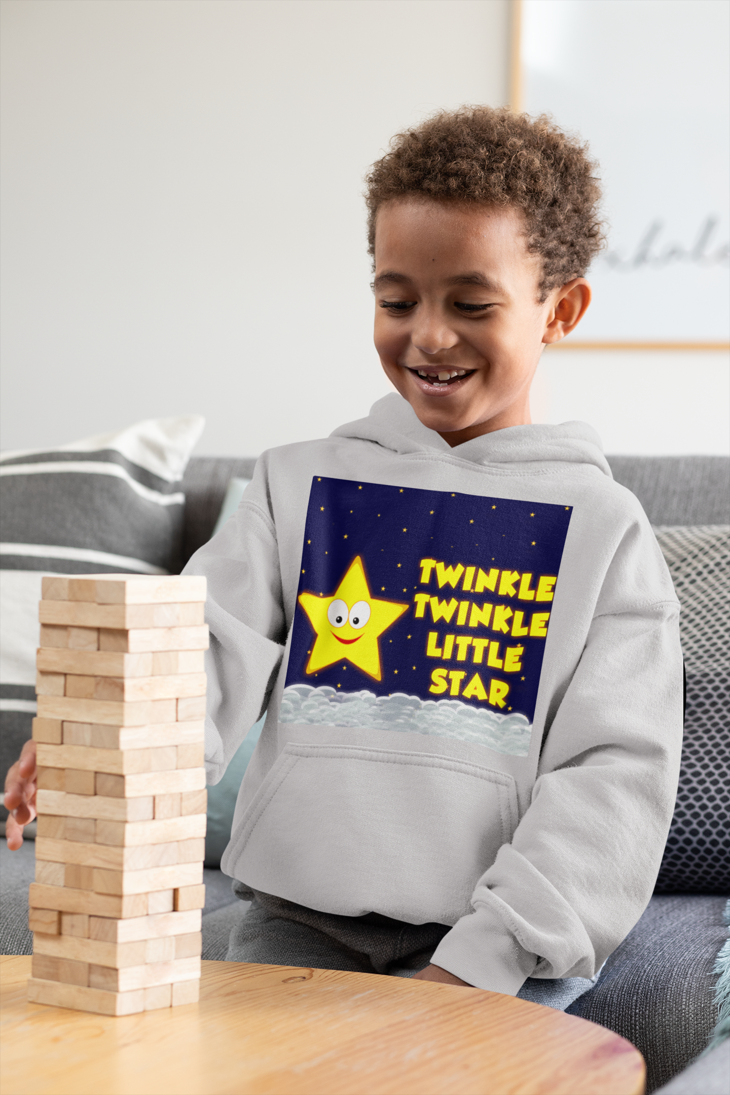 Twinkle Twinkle Little Star Poem Boy Hoodies-FunkyTeesClub