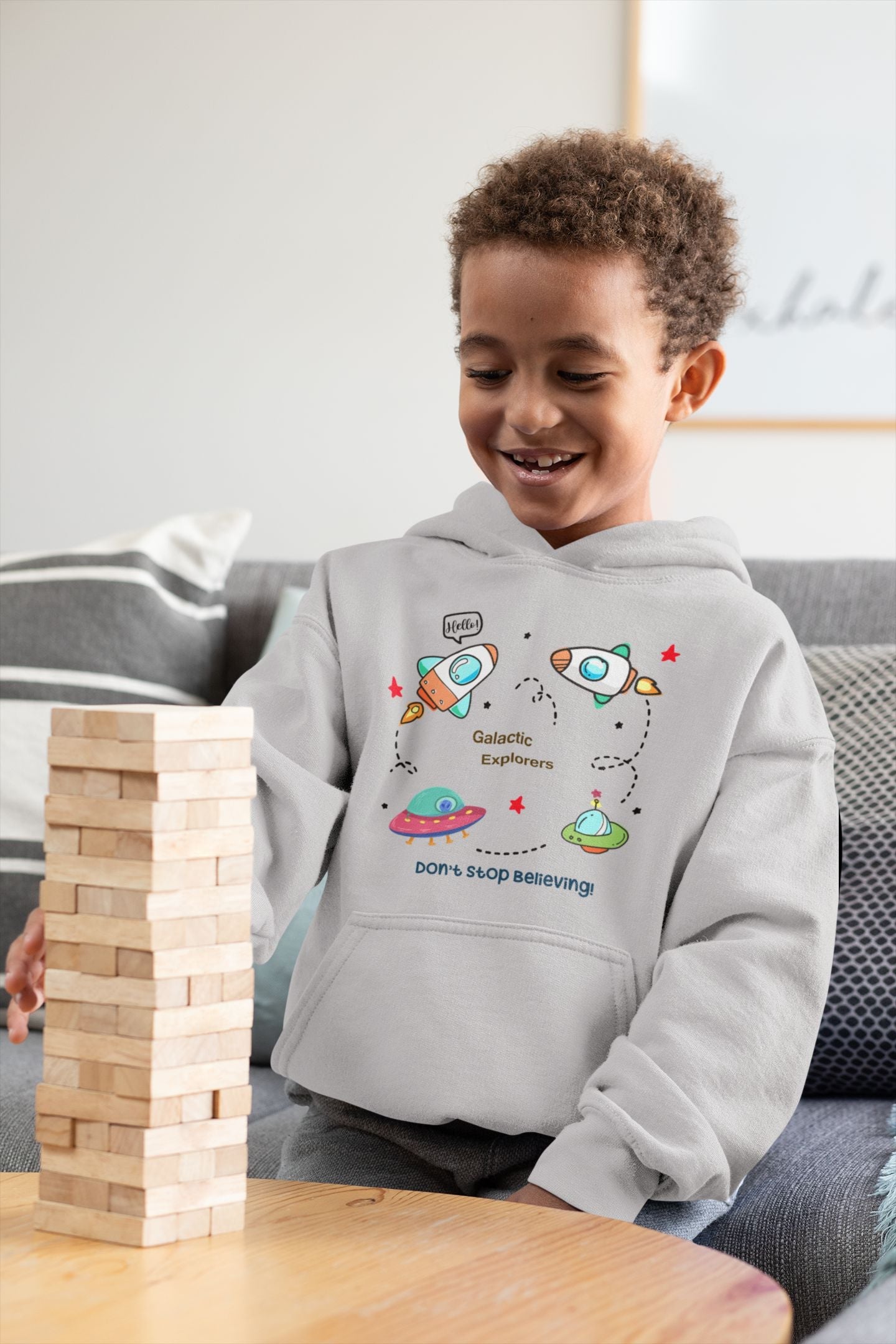 Spaceships Boy Hoodies-FunkyTeesClub