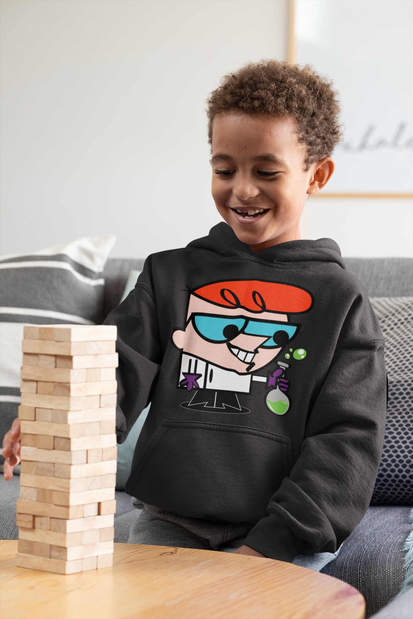 Cute Cartoon Boy Hoodies-FunkyTeesClub
