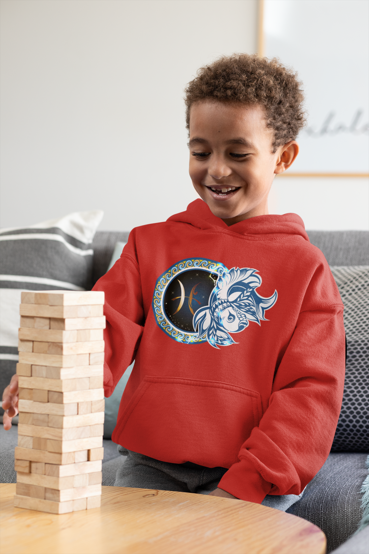 Pisces Zodiac Sign Boy Hoodies-FunkyTeesClub