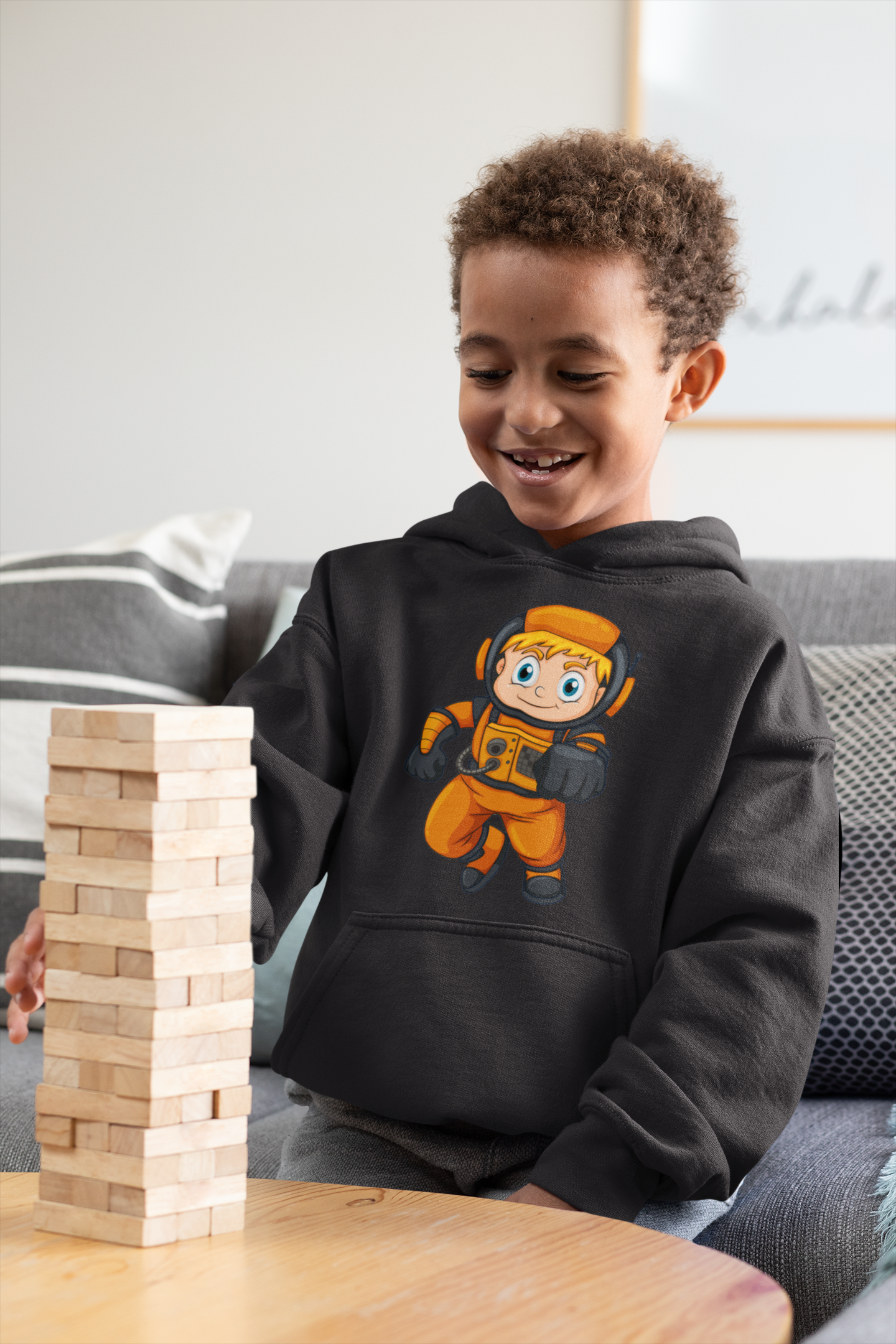Future Astronaut Boy Hoodies-FunkyTeesClub