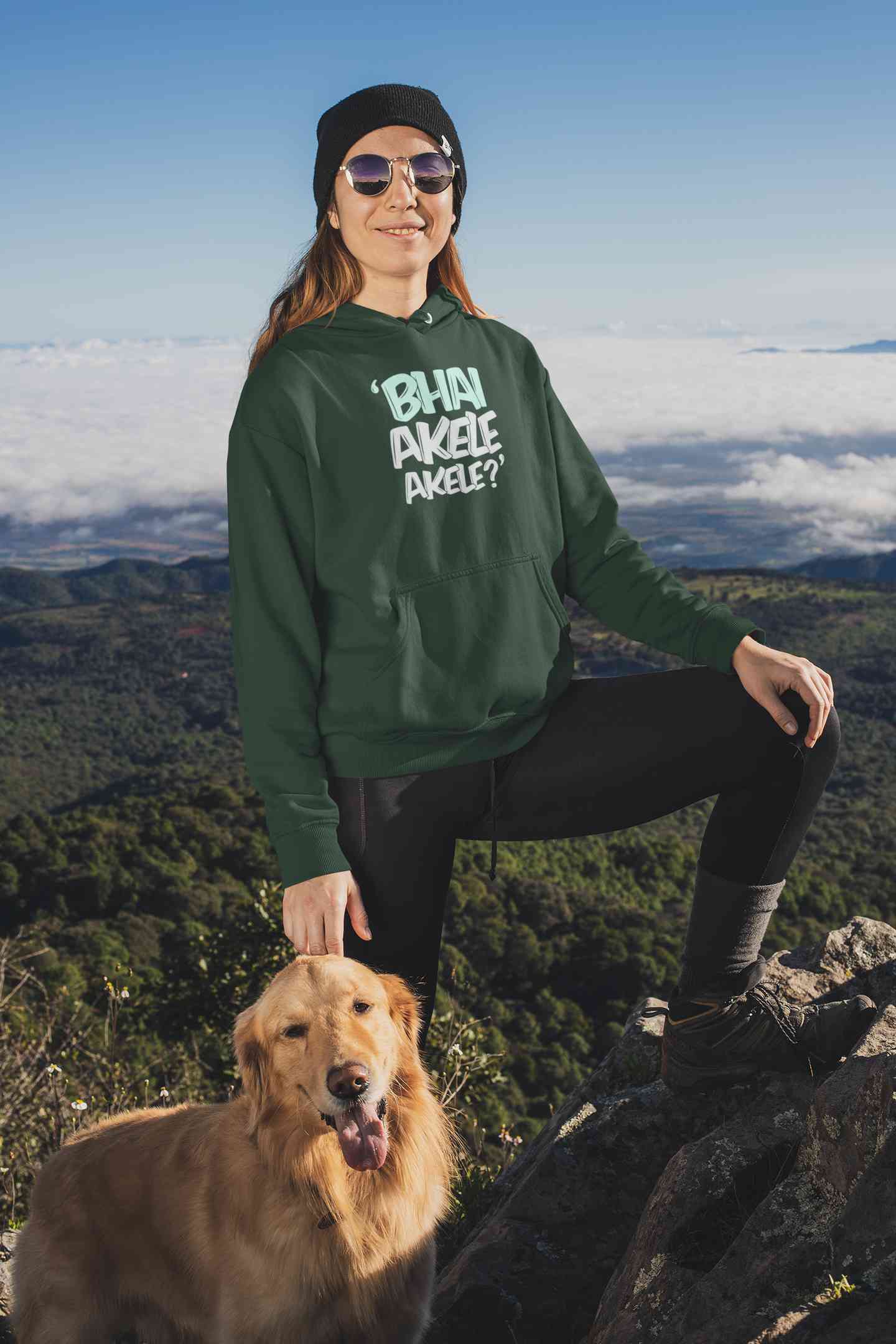 Bhai Akele Akele Hoodies for Women-FunkyTeesClub