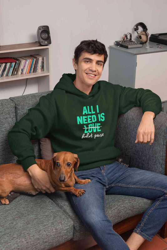 All I Need Is Bohot Paise Men Hoodies-FunkyTeesClub