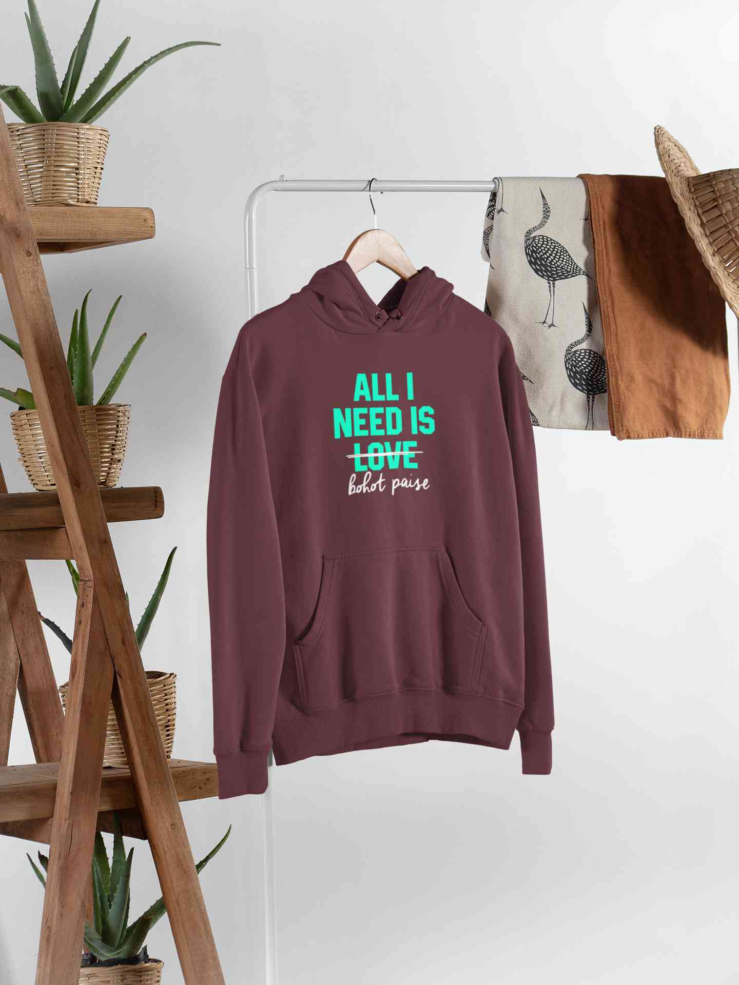 All I Need Is Bohot Paise Men Hoodies-FunkyTeesClub