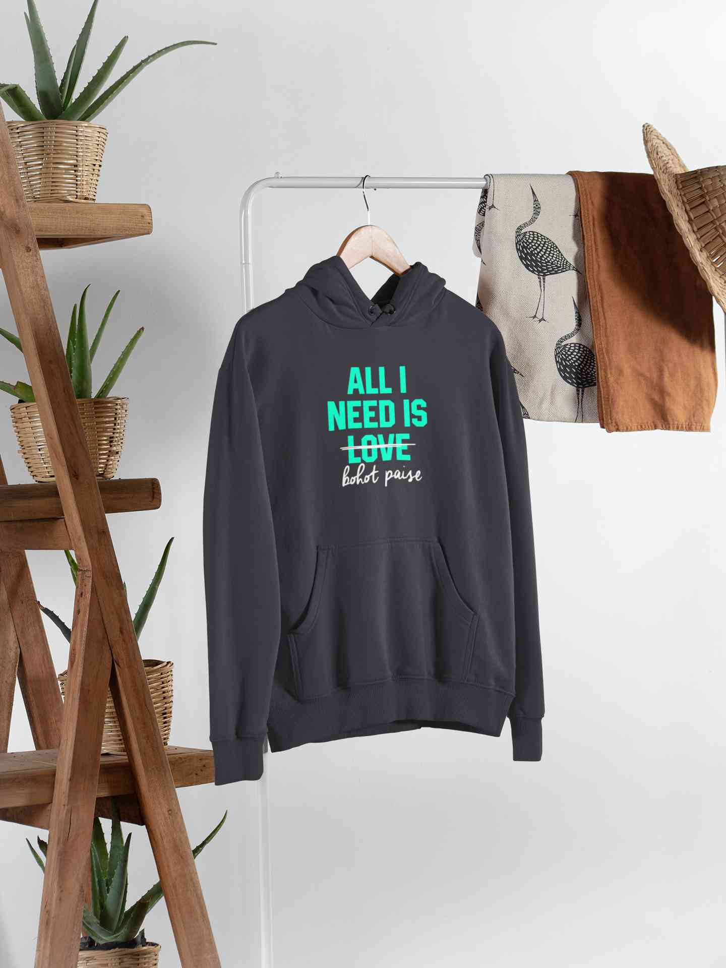 All I Need Is Bohot Paise Men Hoodies-FunkyTeesClub