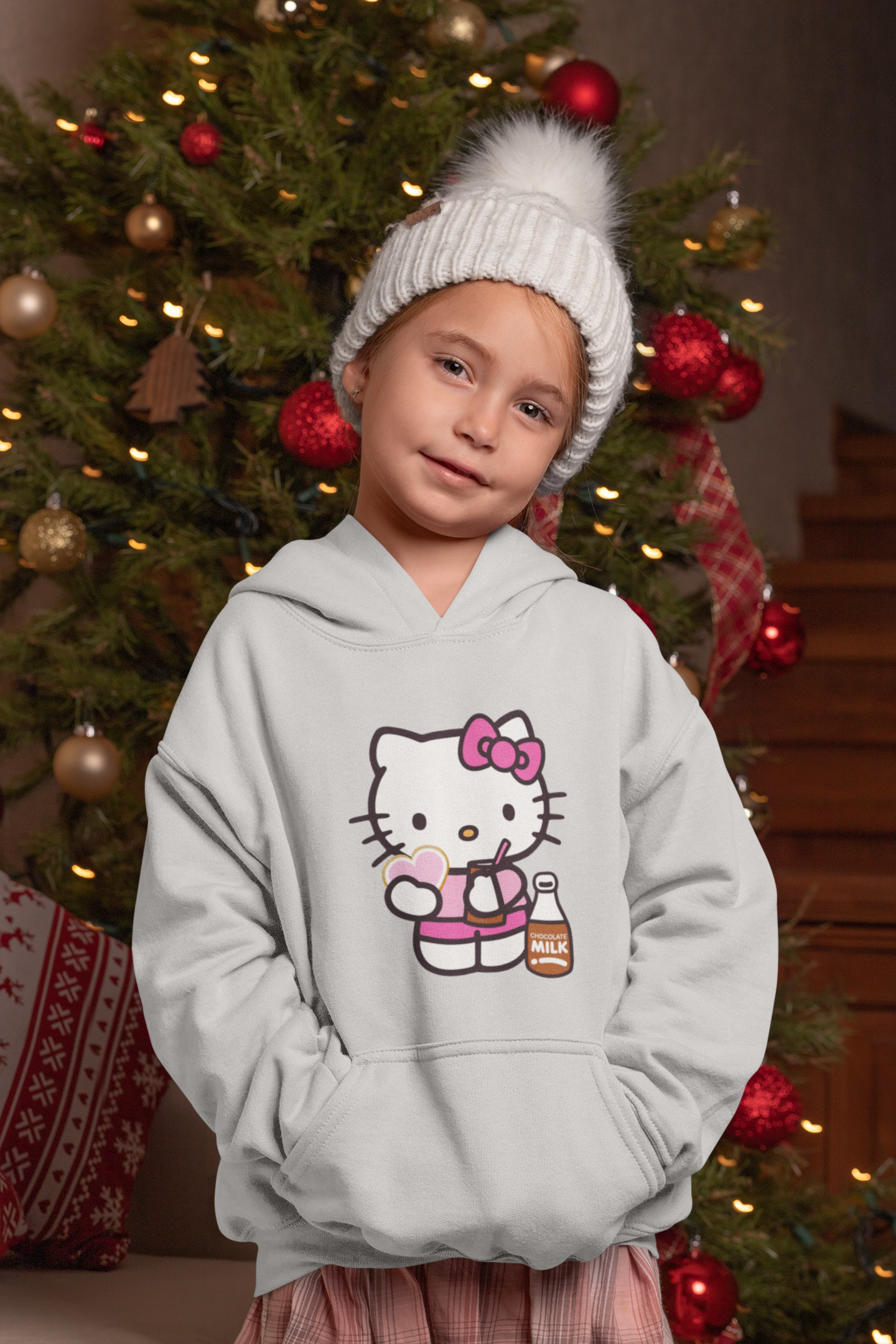 Hello Kitty Cartoon Girl Hoodies-FunkyTeesClub