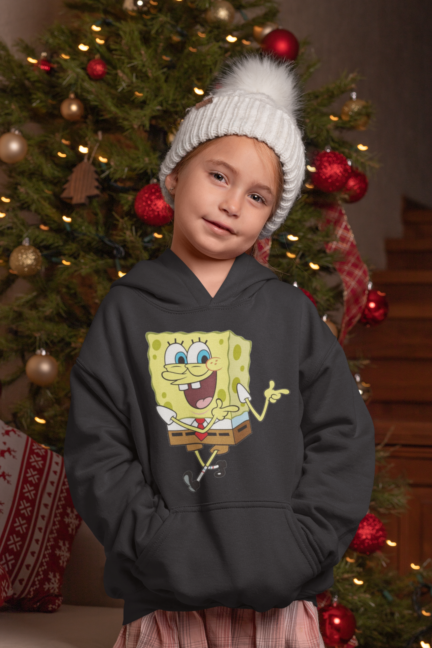 Cute Cartoon Girl Hoodies-FunkyTeesClub