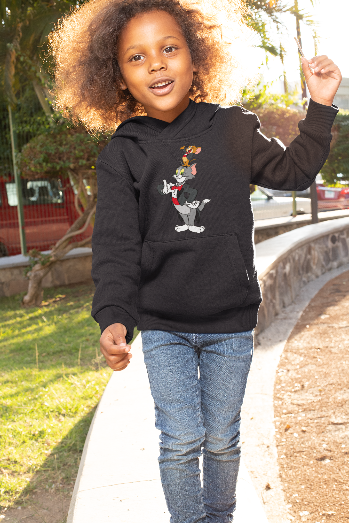 Cute Cartoon Girl Hoodies-FunkyTeesClub