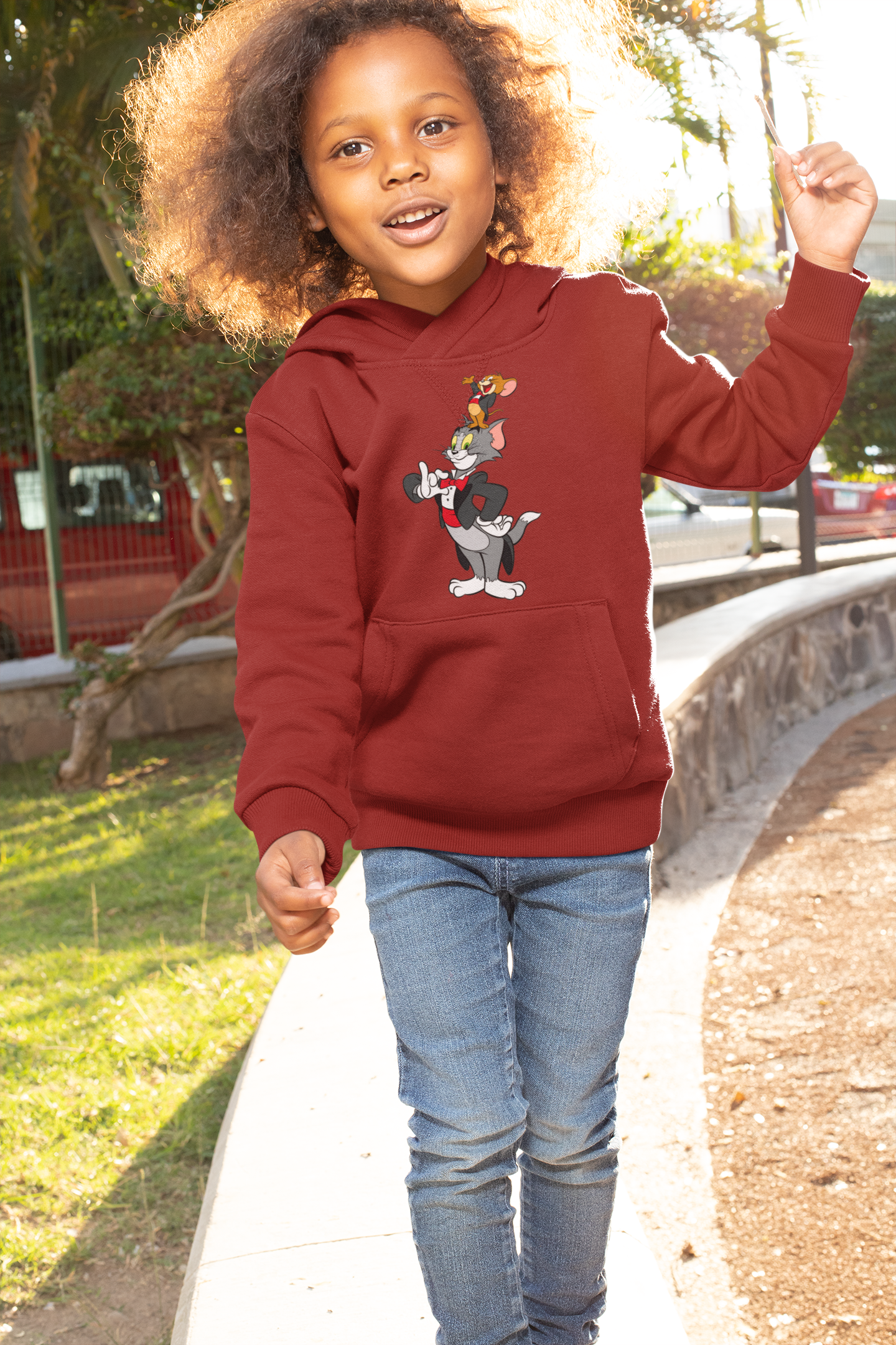 Cute Cartoon Girl Hoodies-FunkyTeesClub