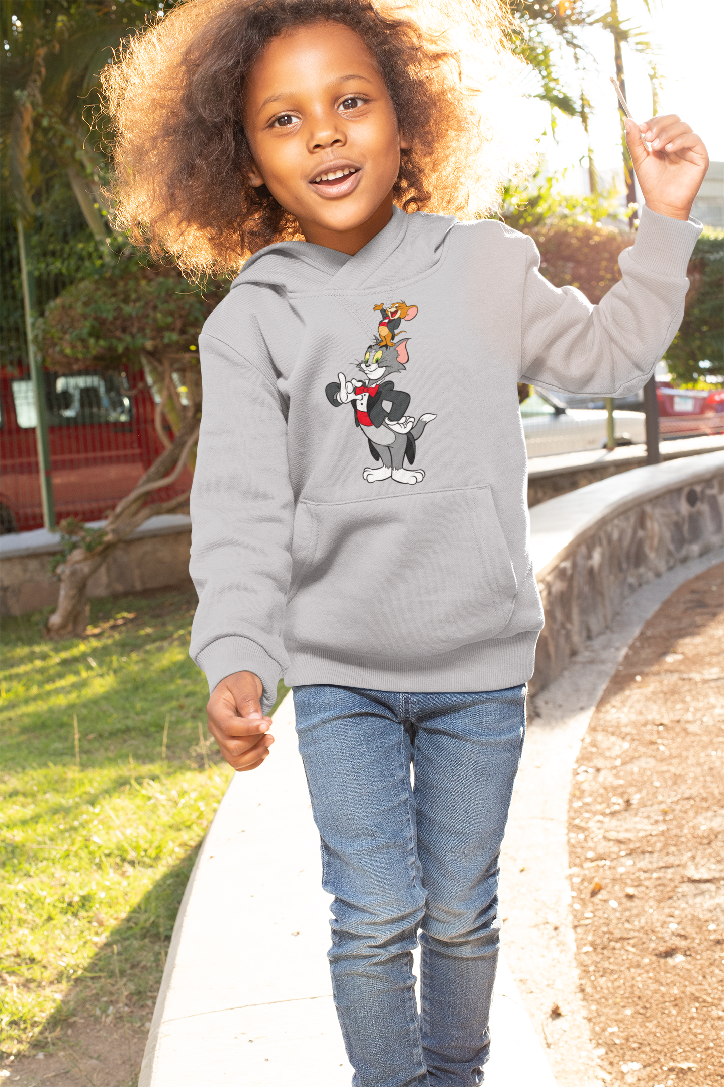 Cute Cartoon Girl Hoodies-FunkyTeesClub