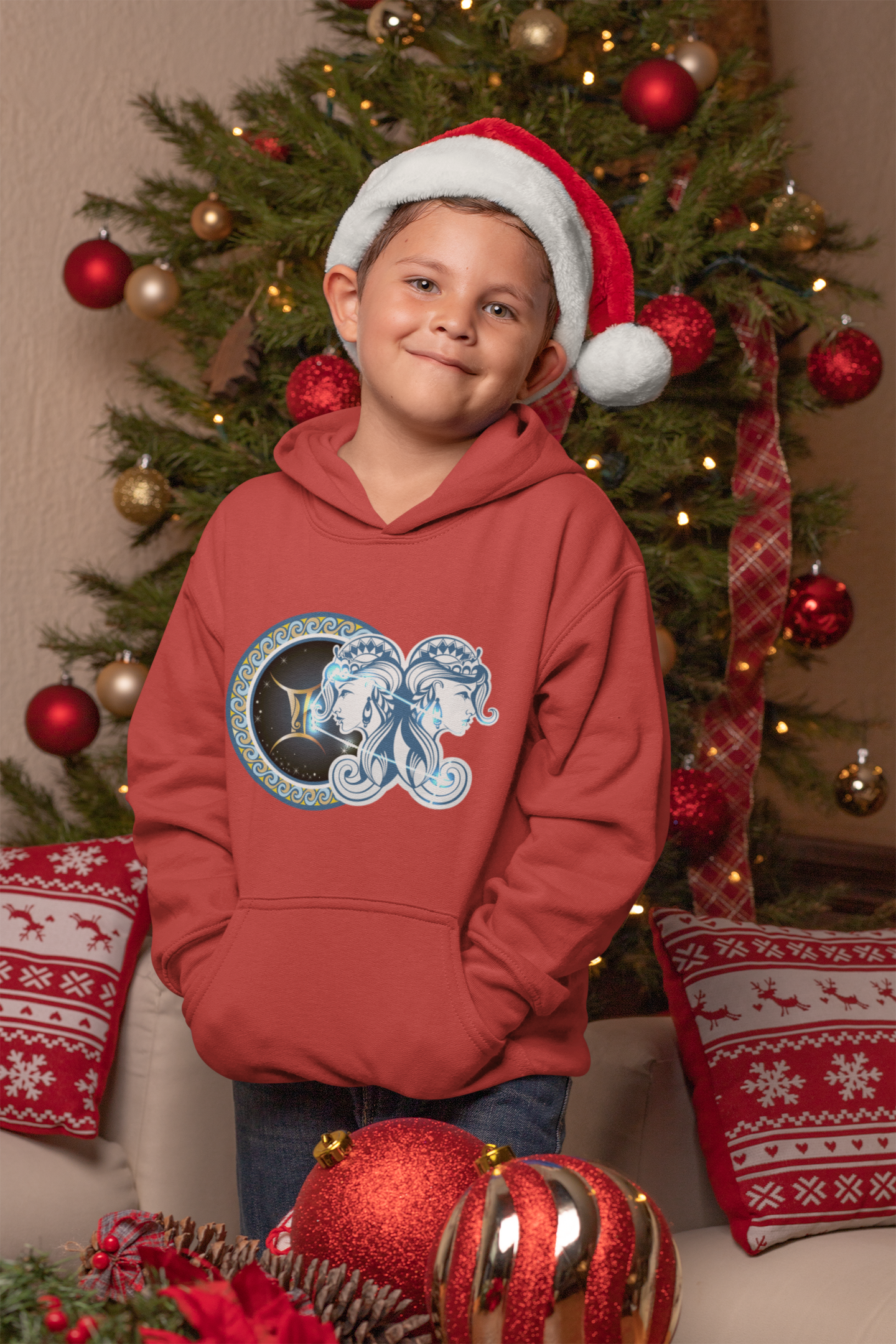 Gemini Zodiac Sign Boy Hoodies-FunkyTeesClub