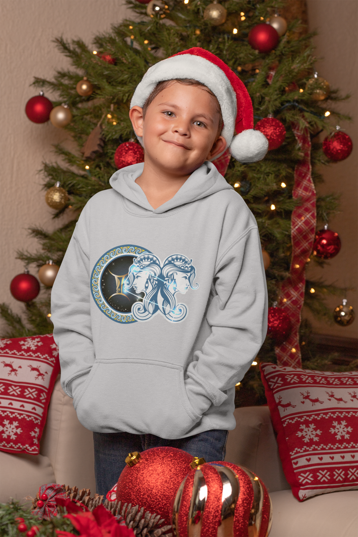 Gemini Zodiac Sign Boy Hoodies-FunkyTeesClub