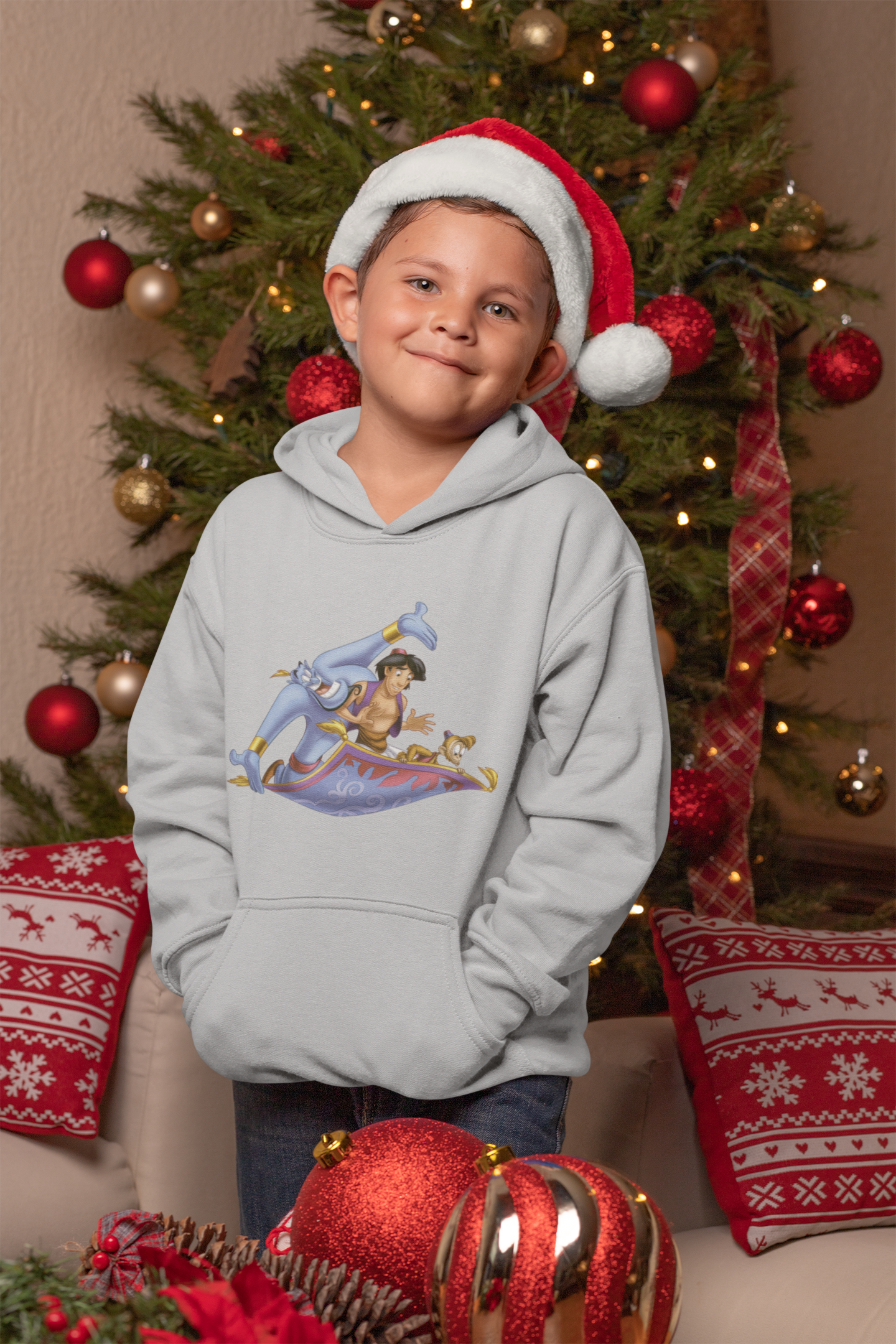 Cute Cartoon Boy Hoodies-FunkyTeesClub