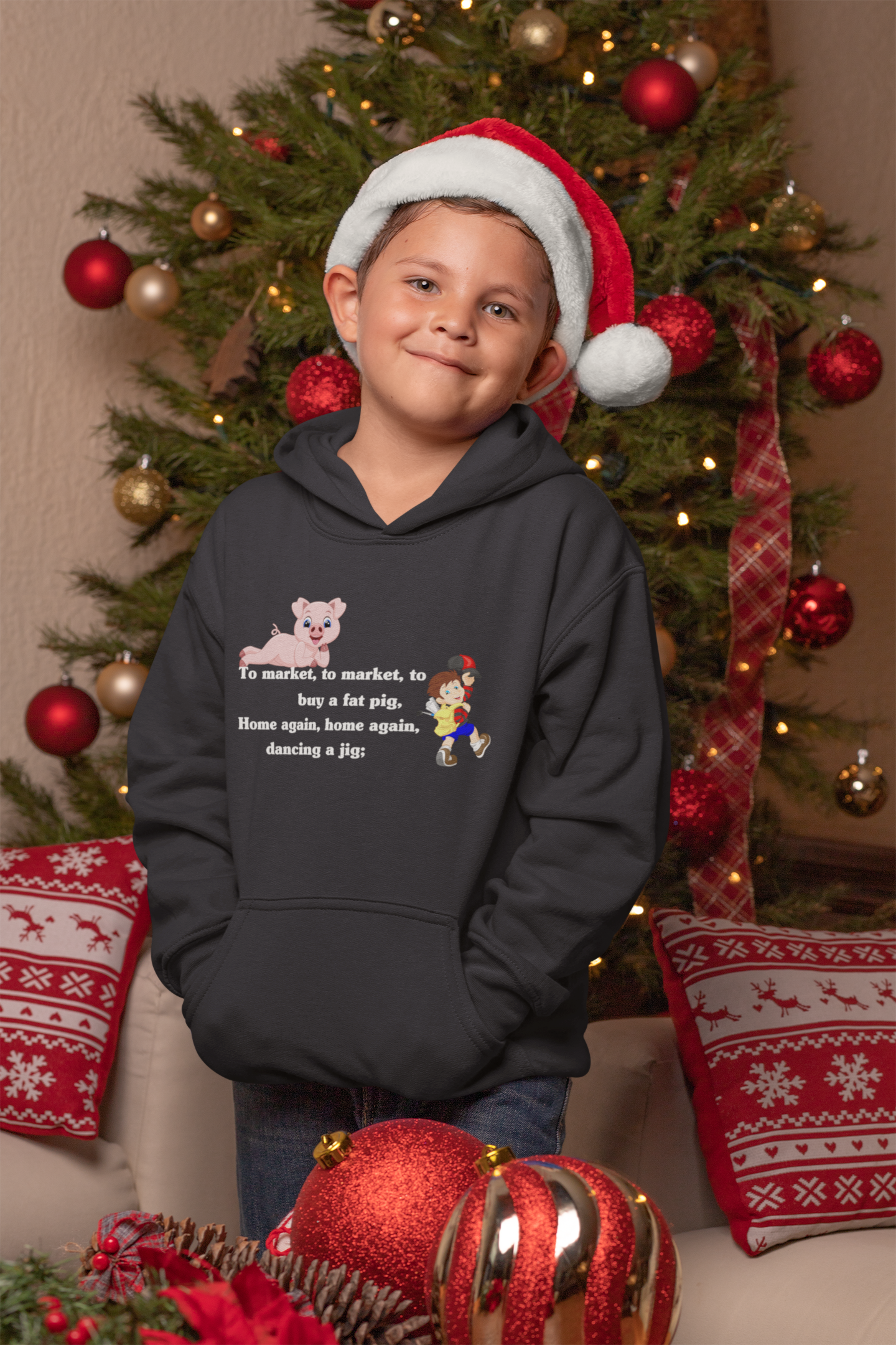 To Market To Market Poem Boy Hoodies-FunkyTeesClub