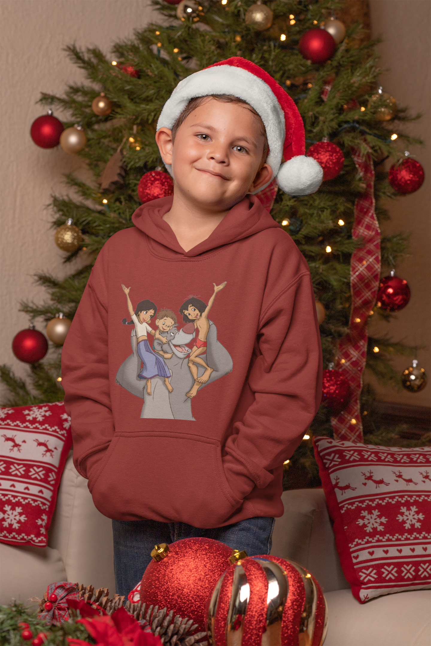 Cute Cartoon Boy Hoodies-FunkyTeesClub