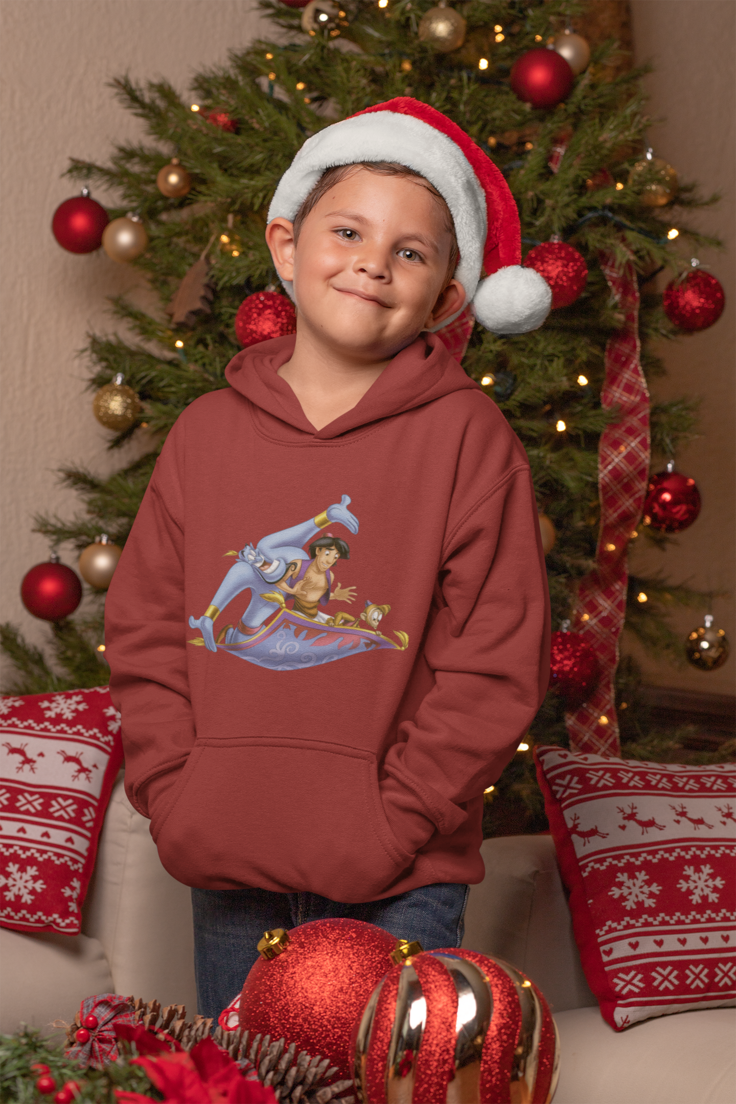 Cute Cartoon Boy Hoodies-FunkyTeesClub