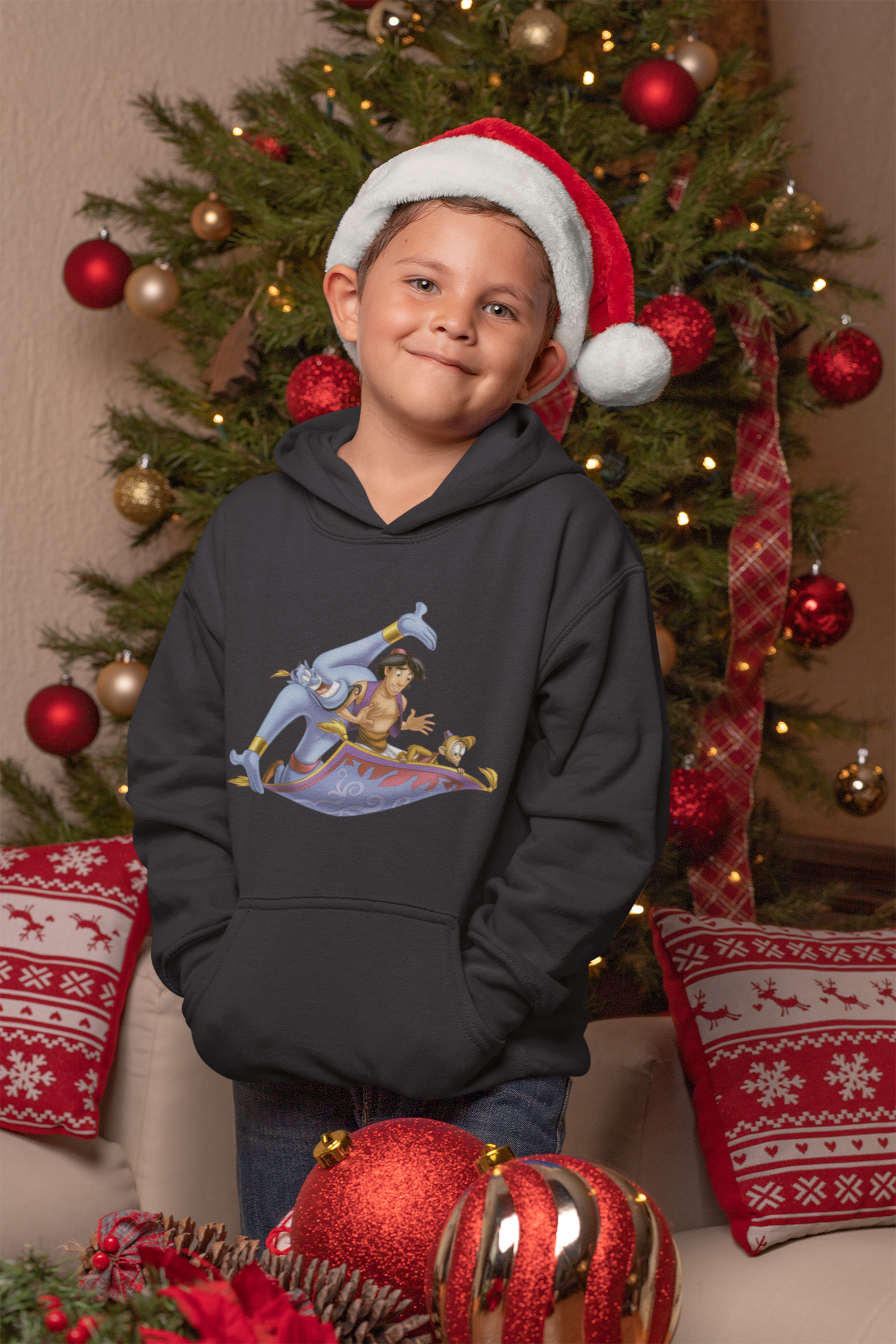 Cute Cartoon Boy Hoodies-FunkyTeesClub