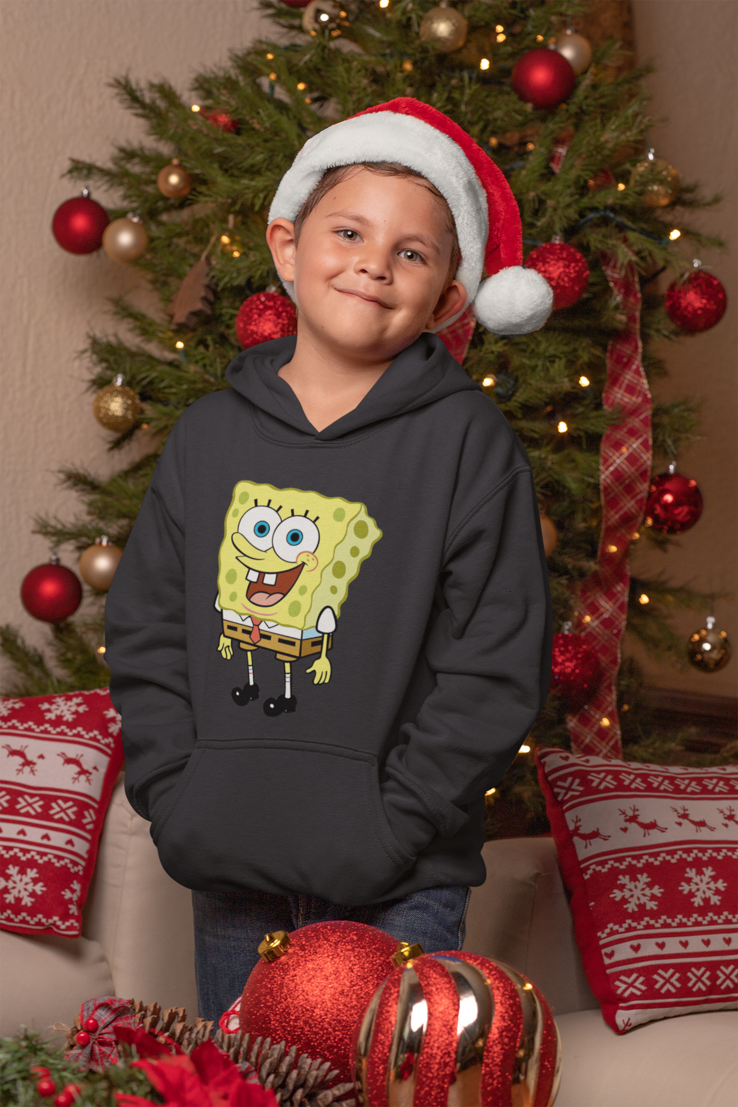 Cute Cartoon Boy Hoodies-FunkyTeesClub