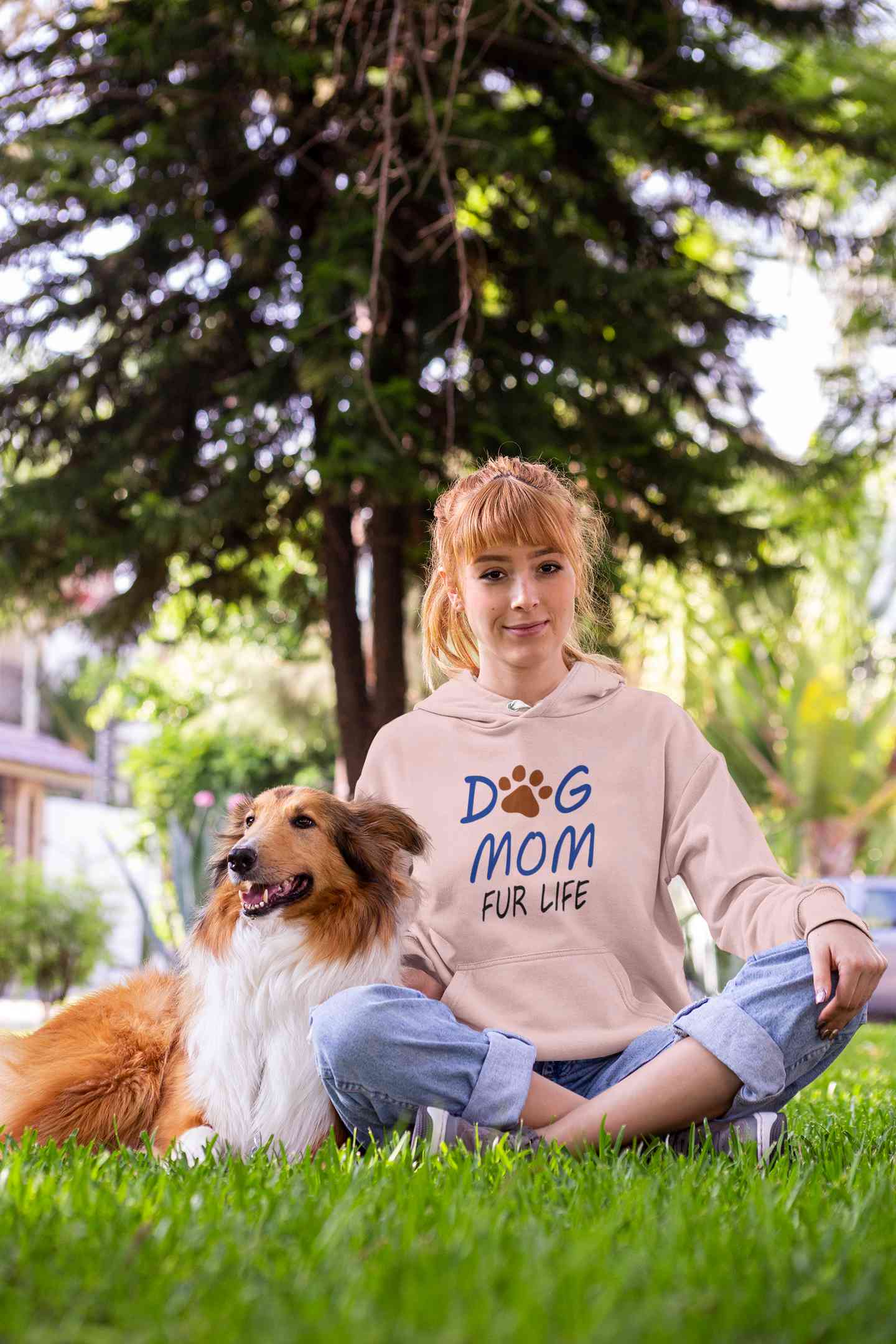 Dog Mom Hoodies for Women-FunkyTeesClub