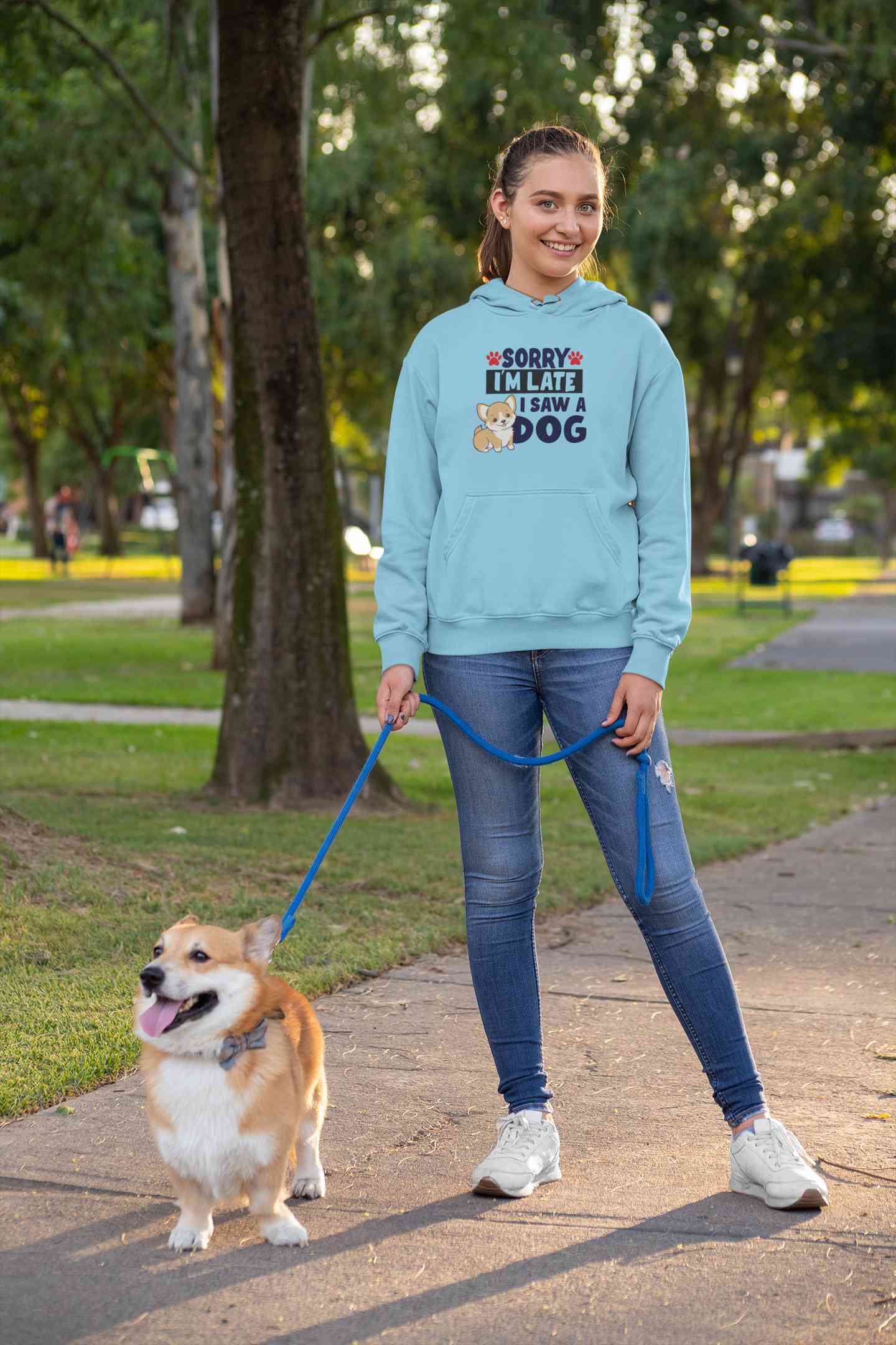 Saw A Dog Hoodies for Women-FunkyTeesClub