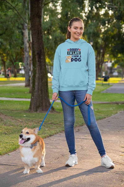 Saw A Dog Hoodies for Women-FunkyTeesClub