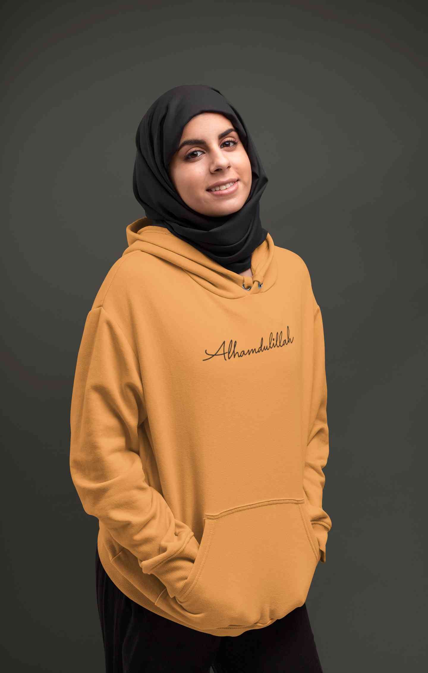 Alhamdulillah Hoodies for Women-FunkyTeesClub