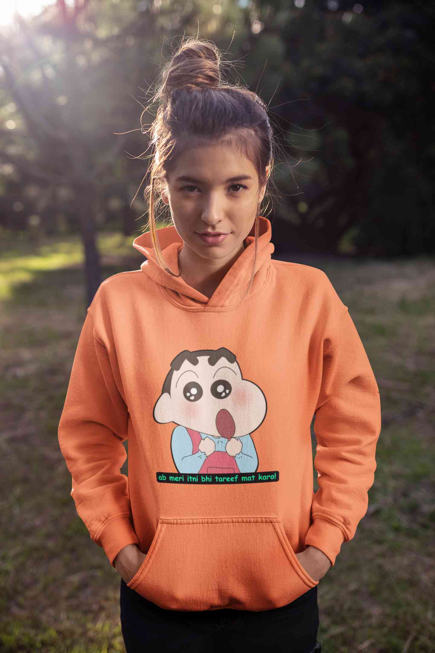 Itni Tareef Cartoon Funny Memes Hoodies for Women-FunkyTeesClub