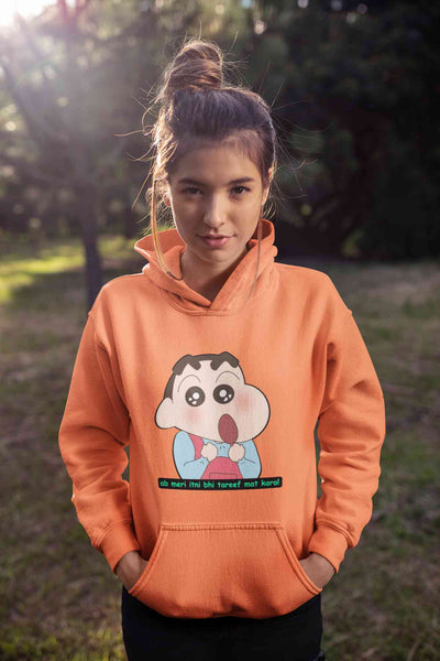 Itni Tareef Cartoon Funny Memes Hoodies for Women-FunkyTeesClub