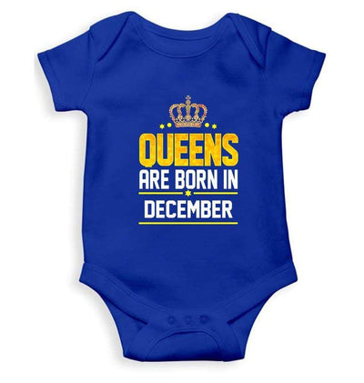 Queens Are Born In December Rompers for Baby Girl- FunkyTradition FunkyTradition