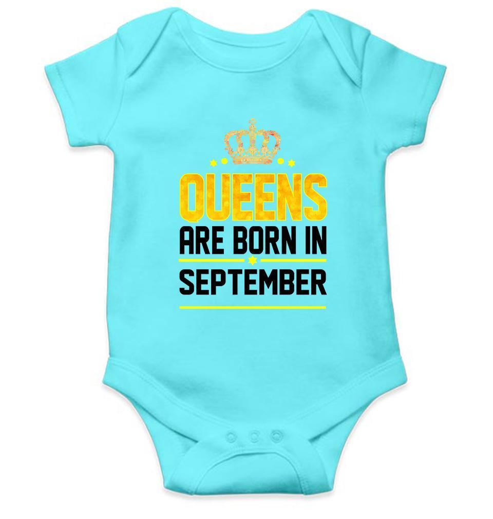 Queens Are Born In September Rompers for Baby Girl- FunkyTradition FunkyTradition