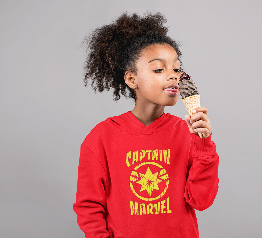 Captain Marvel Girl Hoodies-FunkyTeesClub