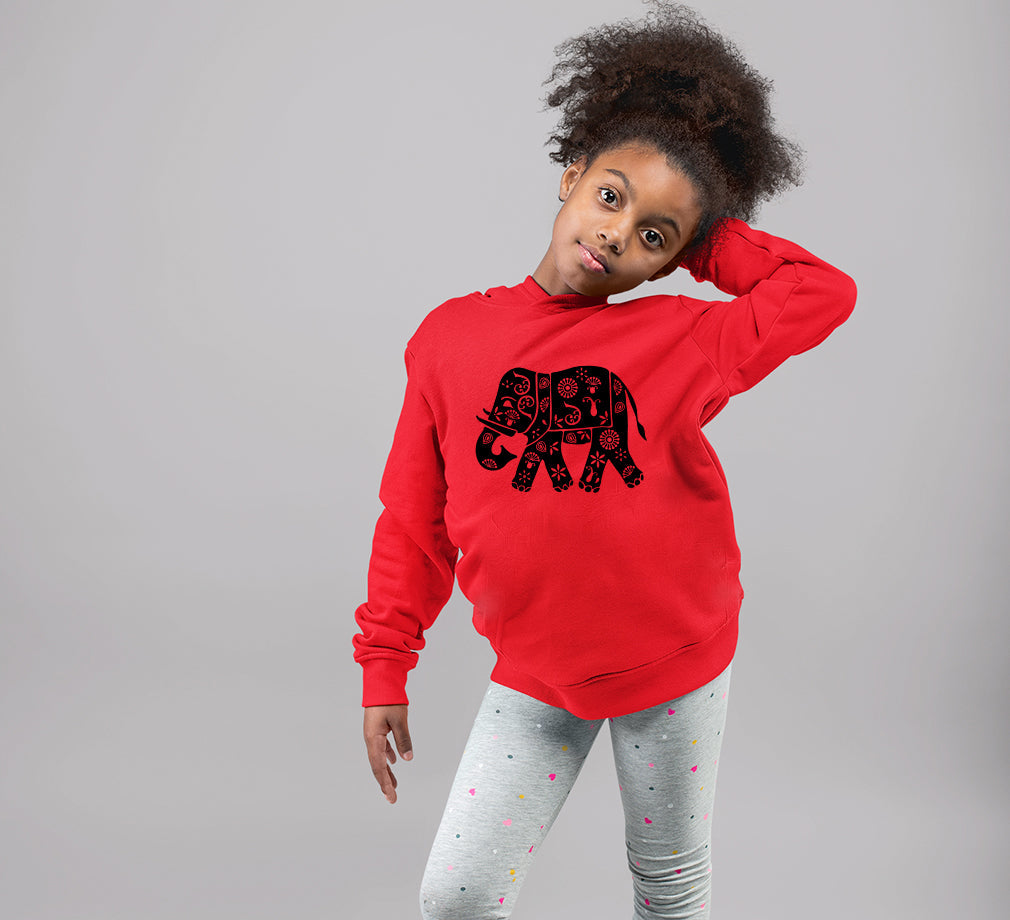 Elephant Girl Hoodies-FunkyTeesClub