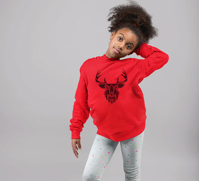 ETHINIC DEER Girl Hoodies-FunkyTeesClub