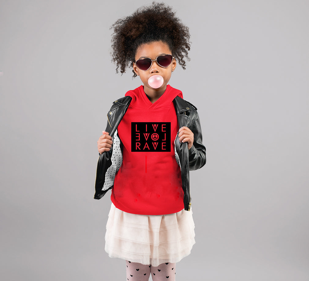 LIVE LOVE RAVE Girl Hoodies-FunkyTeesClub