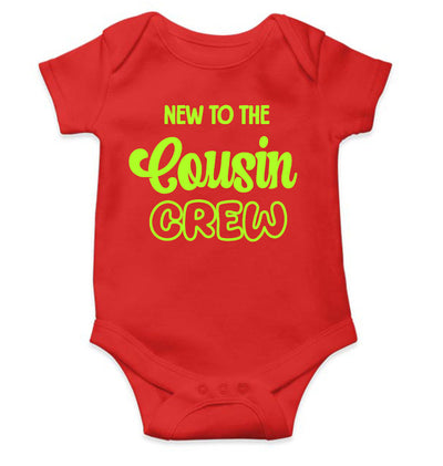 New To Cousin Crew Rakshabandhan Rompers for Baby Girl- FunkyTeesClub
