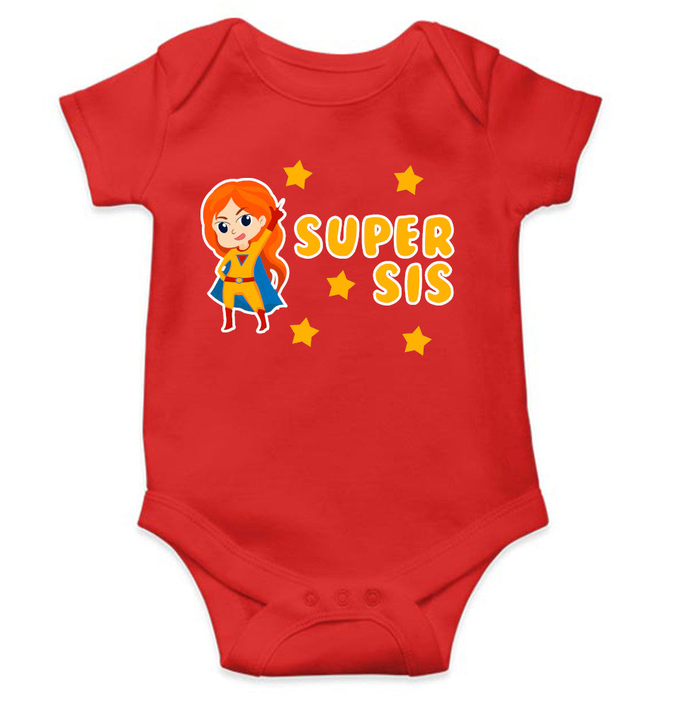 Super Sister Rakshabandhan Rompers for Baby Girl- FunkyTeesClub