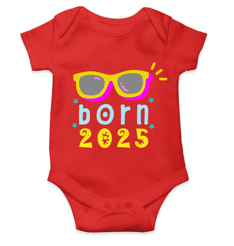 Custom Year Born In New Born Rompers for Baby Boy- FunkyTeesClub