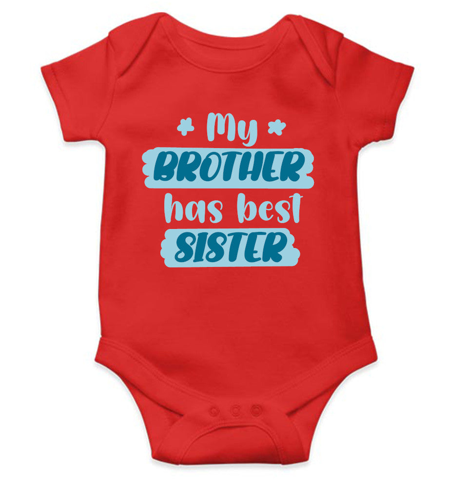 My Brother Has Best Sister Rakshabandhan Rompers for Baby Girl- FunkyTeesClub