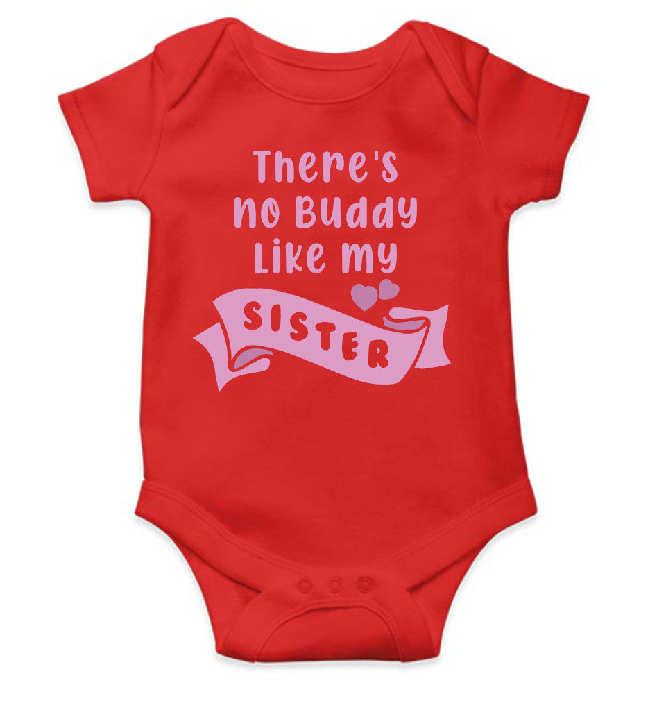 There Is No Buddy Like My Sister Rakshabadhan Rompers for Baby Boy- FunkyTeesClub