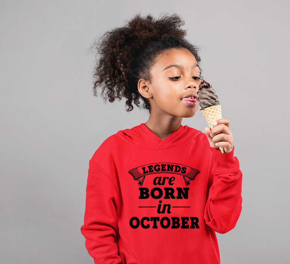 Legends are Born in October Girl Hoodies-FunkyTeesClub