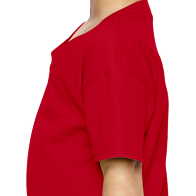 Girl Plain Red T-shirt-FunkyTeesClub