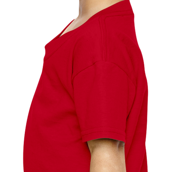 Girl Plain Red T-shirt-FunkyTeesClub
