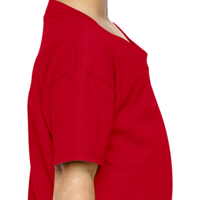 Girl Plain Red T-shirt-FunkyTeesClub