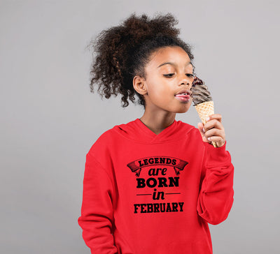 Legends are Born in February Girl Hoodies-FunkyTeesClub