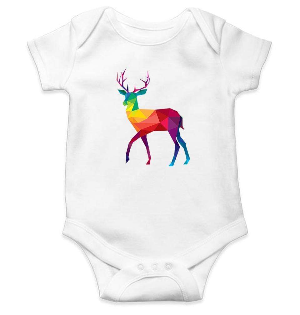Reindeer Abstract Rompers for Baby Girl- FunkyTradition FunkyTradition